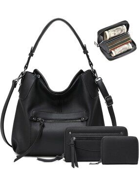 Chic Boho Hobo Bag for Women - Stylish Faux Leather Crossbody Handbag & Purse
